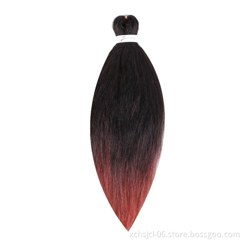 Synthetic Pre-stretched Braiding Hair Perm Yaki Braid Hair Bulk Jumbo Pre Stretched Braiding Hair Expression for Women